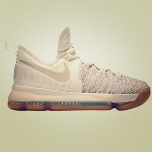 NIKE Zoom KD 9 Kevin Durant, Pale Grey Ivory Youth